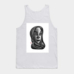 Traditional Woman Portrait Tank Top